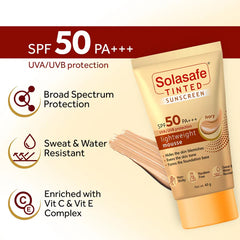 Solasafe Tinted Ivory Sunscreen SPF 50 PA+++, 40 gm
