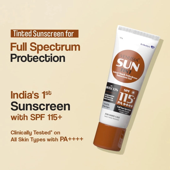 Venusia Sun Tint Velvet Touch Sunscreen Gel SPF 115+ PA++++