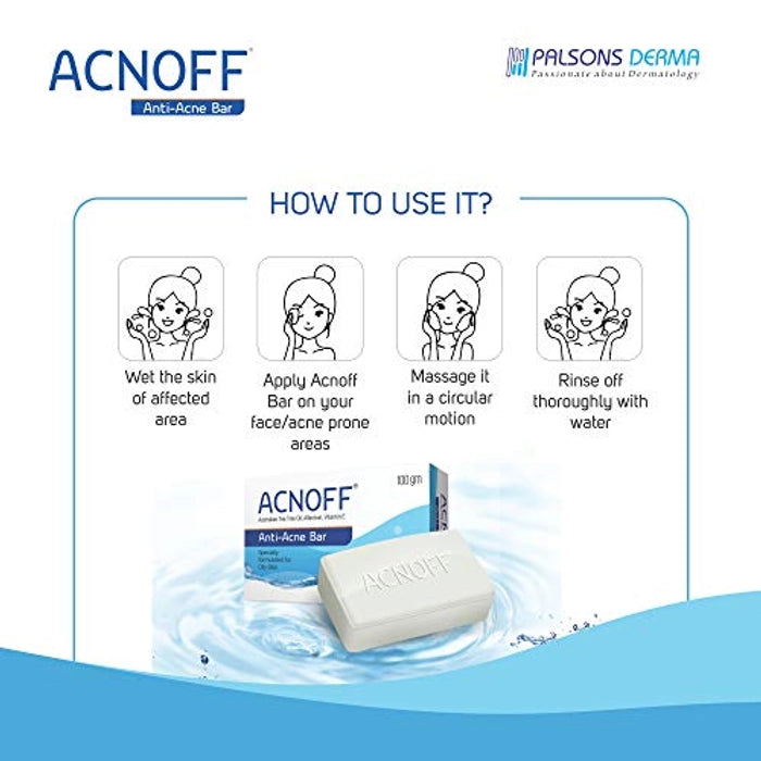 Acnoff Anti-Acne Bar, 100gm