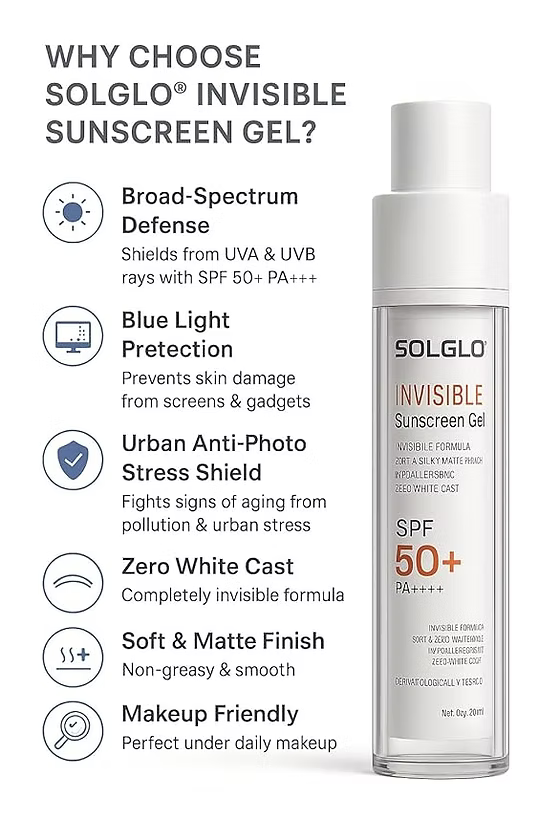 Solglo Invisible Sunscreen Gel