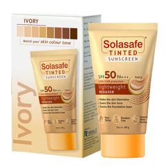 Solasafe Tinted Ivory Sunscreen SPF 50 PA+++, 40gm