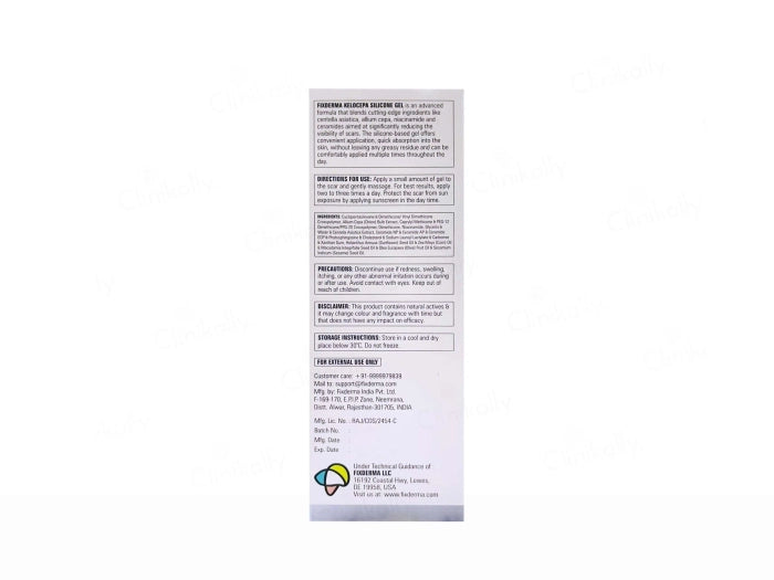 Fixderma Kelocepa Silicone Scar Gel, 25ml