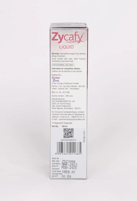 Zycafy Liquid Scalp Solution, 100ml