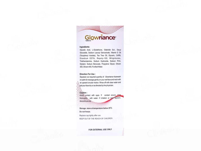 Glowriance Skin Rejuvenating Face Wash, 100ml