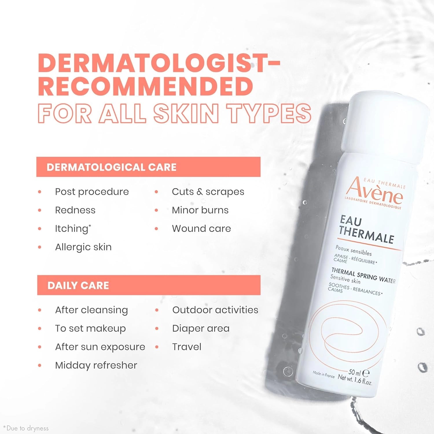 Avene Eau Thermal Spring Water, 50ml