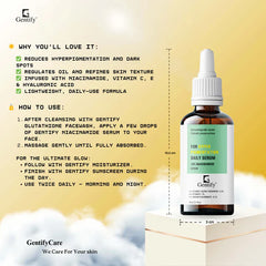 Gentify Care Niacinamide 10% Serum with Vitamin C, E & Hyaluronic Acid