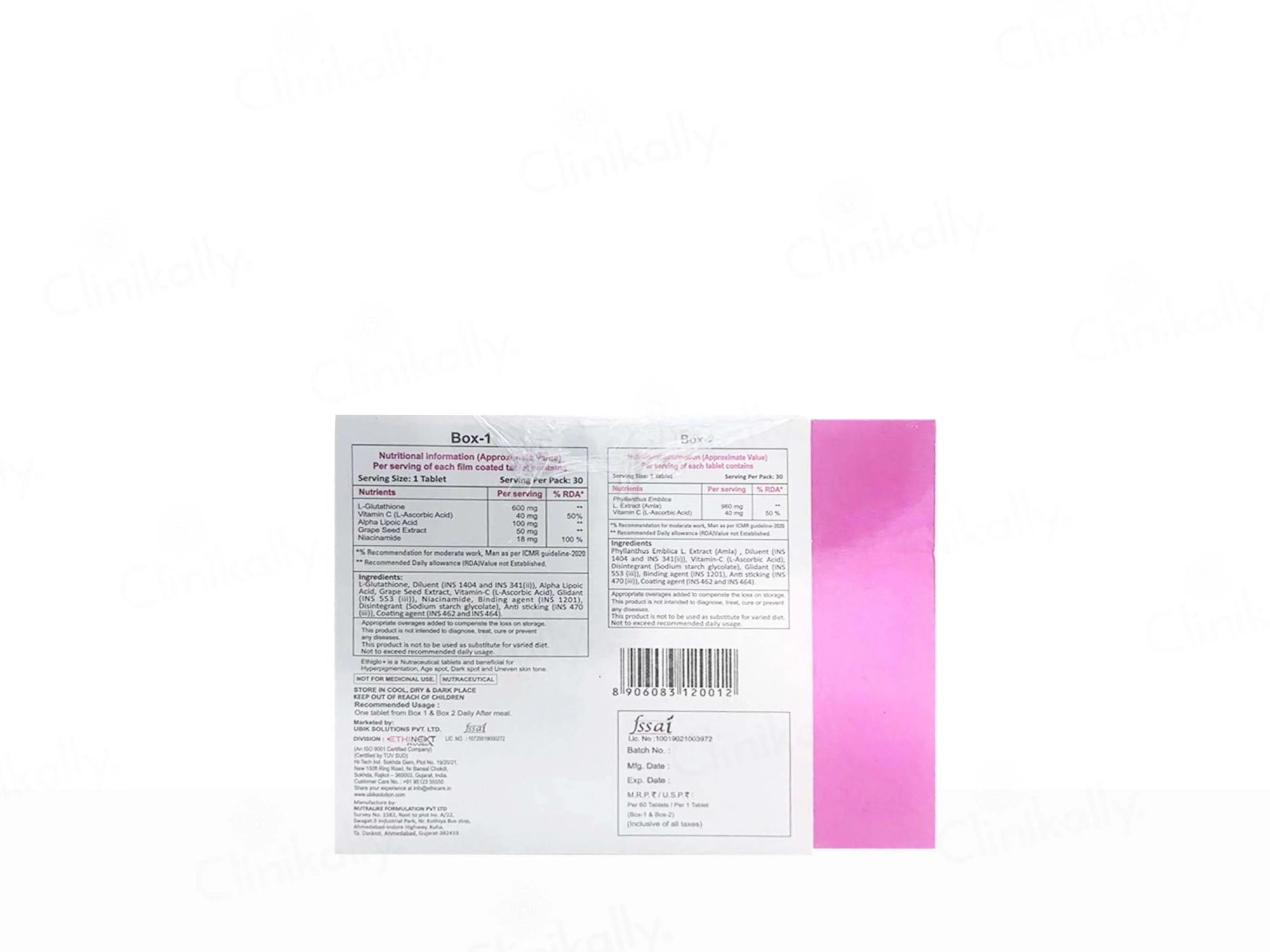 Ethiglo Plus Tablet NextG Derma Ethiglo Plus Tablet NextG Derma