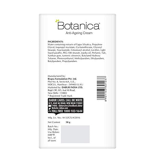 Botanica Anti Ageing Cream, 50g