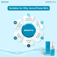 Ridacne foaming face wash, 100ml