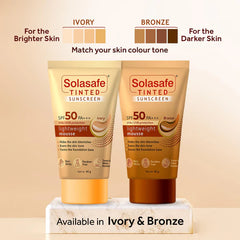 Solasafe Tinted Ivory Sunscreen SPF 50 PA+++, 40gm