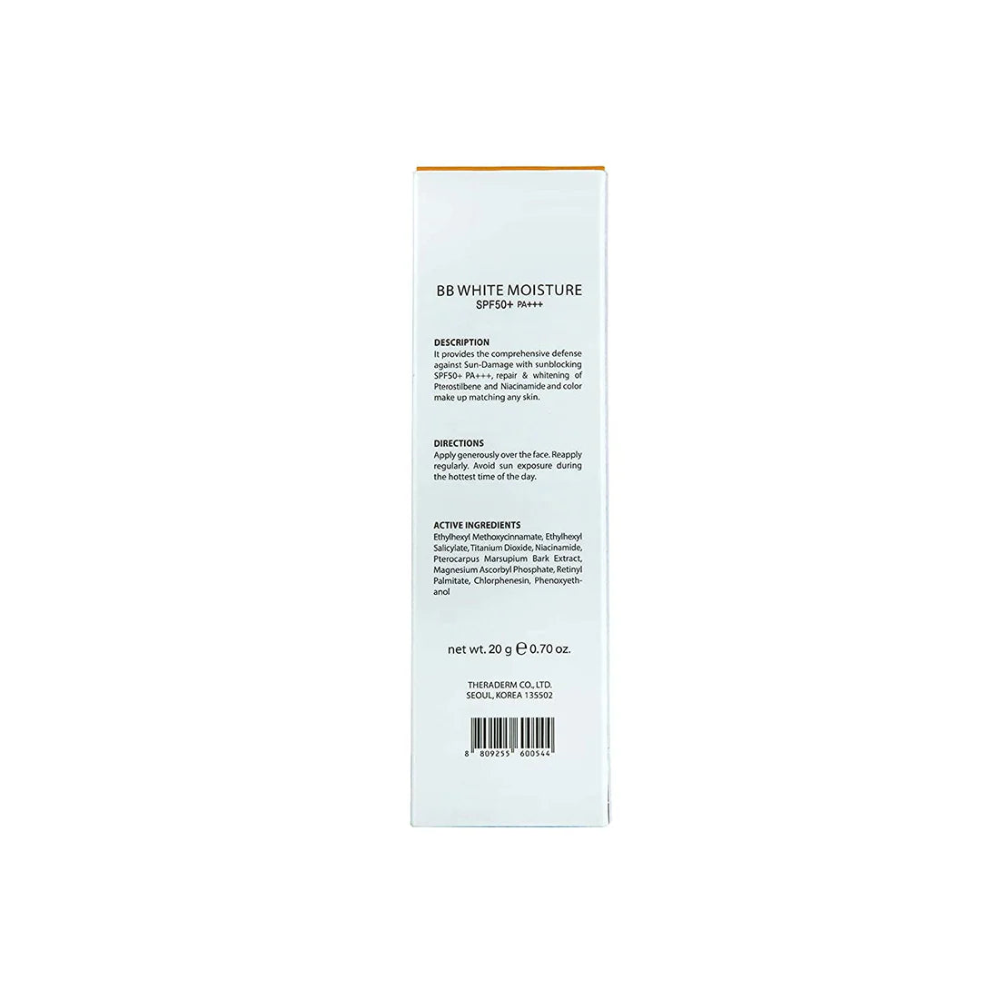 Theraderm BB White Cream Moisture SPF50+++ 20gm