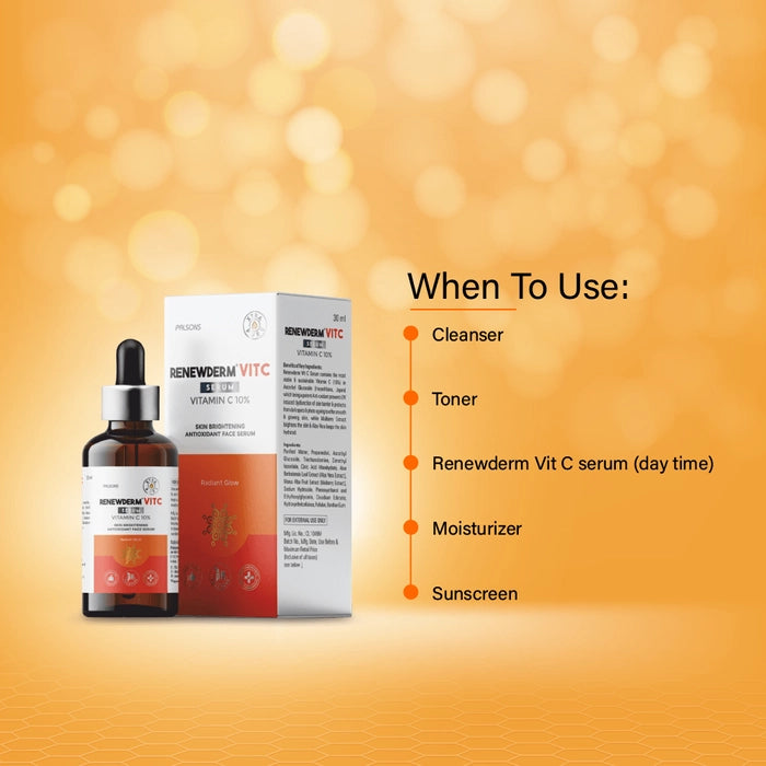 Palsons Renewderm Vit C Face Serum, 30ml