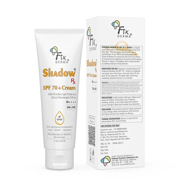 Fixderma Shadow SPF 70+ Cream, 75gm