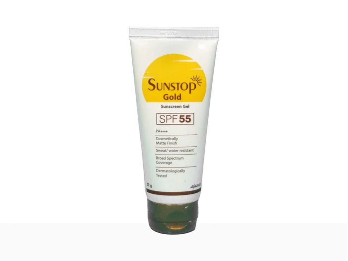 Sunstop Gold Sunscreen Gel SPF 55 PA+++, 50gm