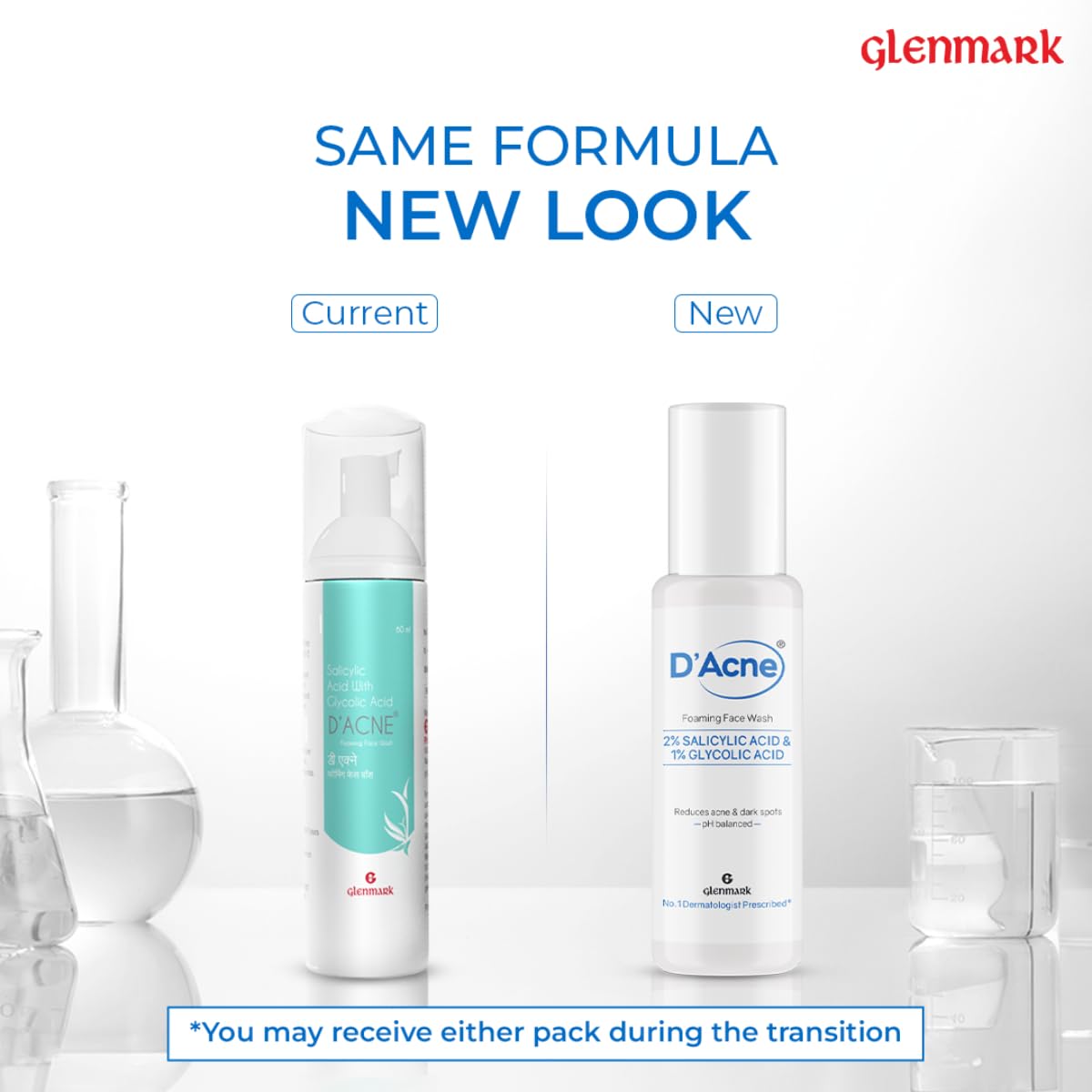 D'Acne Foaming Face Wash, 60ml