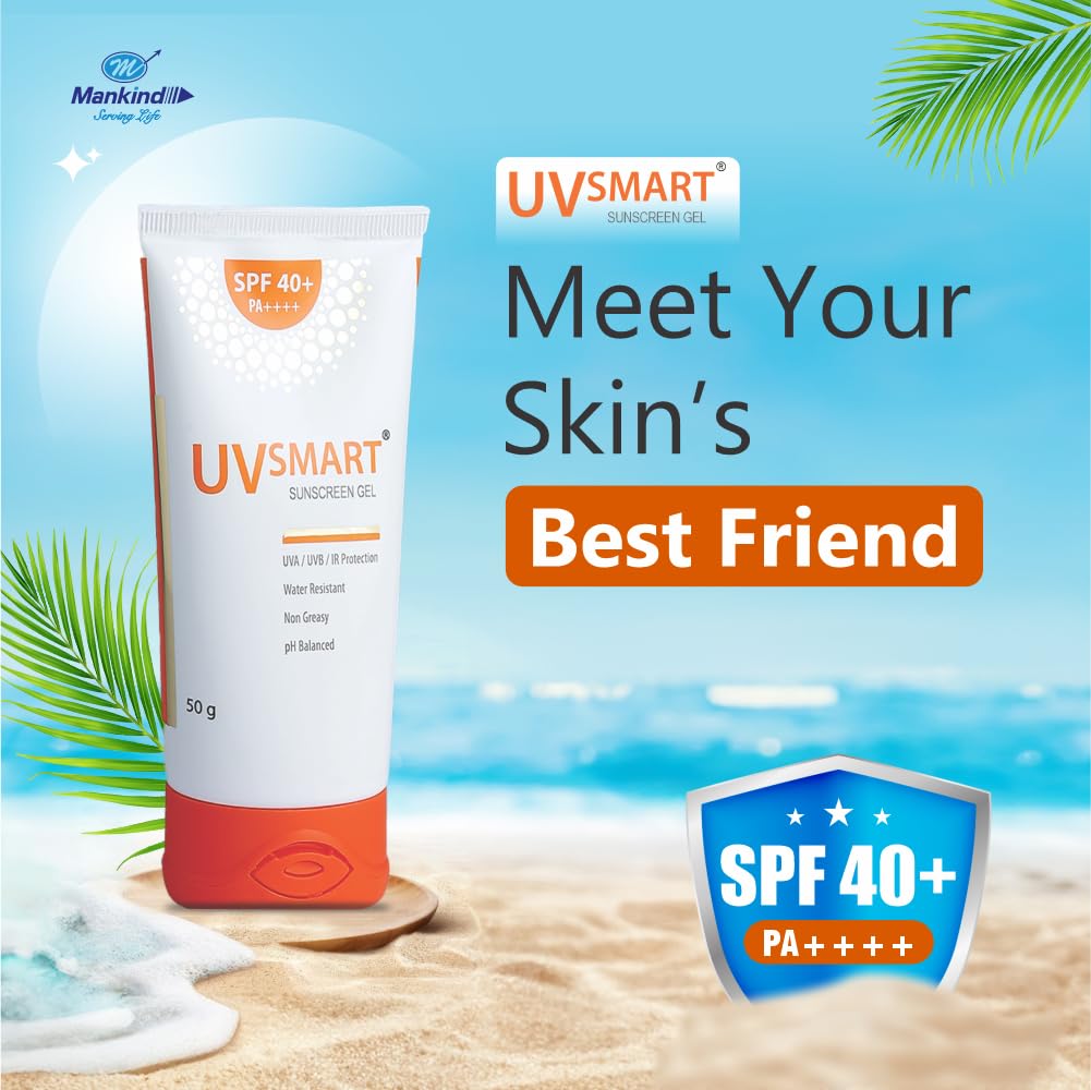 UVSmart Gel Sunscreen SPF 40 PA++++, 50gm