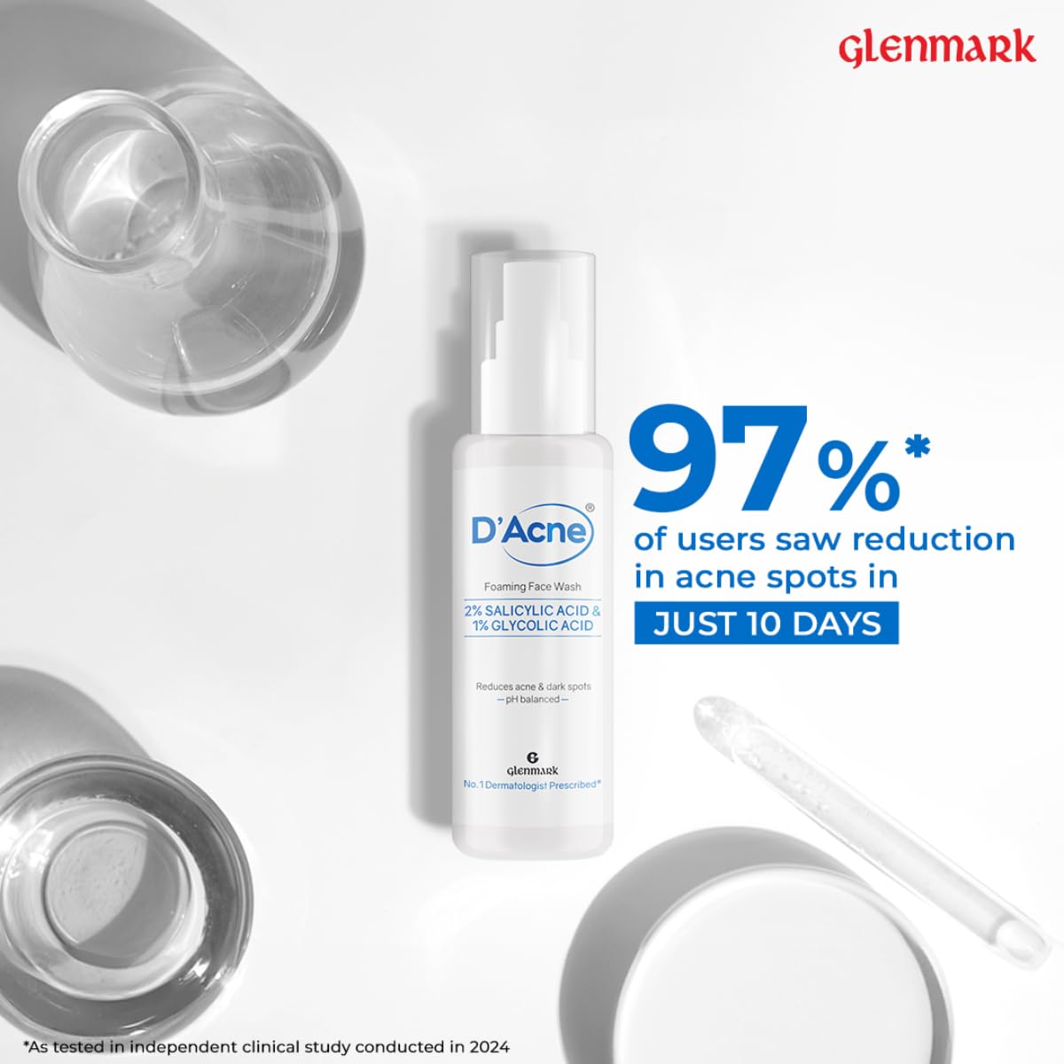 D'Acne Foaming Face Wash, 60ml