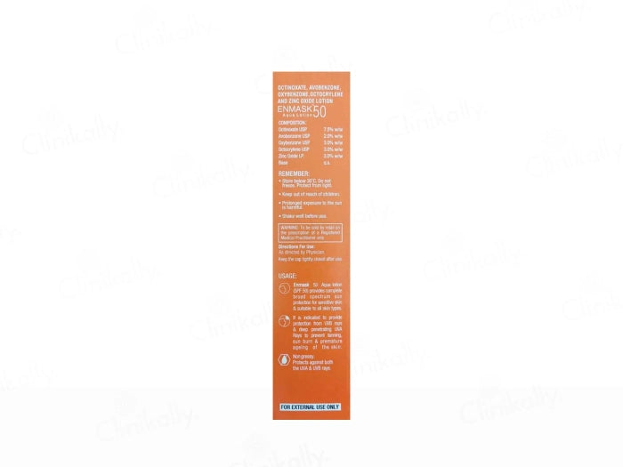 Enmask 50 SPF Aqua Lotion, 60 ml