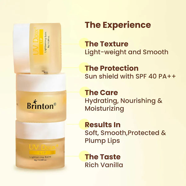 Uv Doux Lip Lightening Balm SPF 40, 8gm