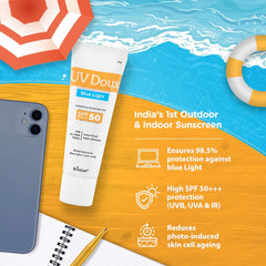 UV Doux Blue Light Anhydrous Sunscreen Gel SPF 50 PA+++, 50gm