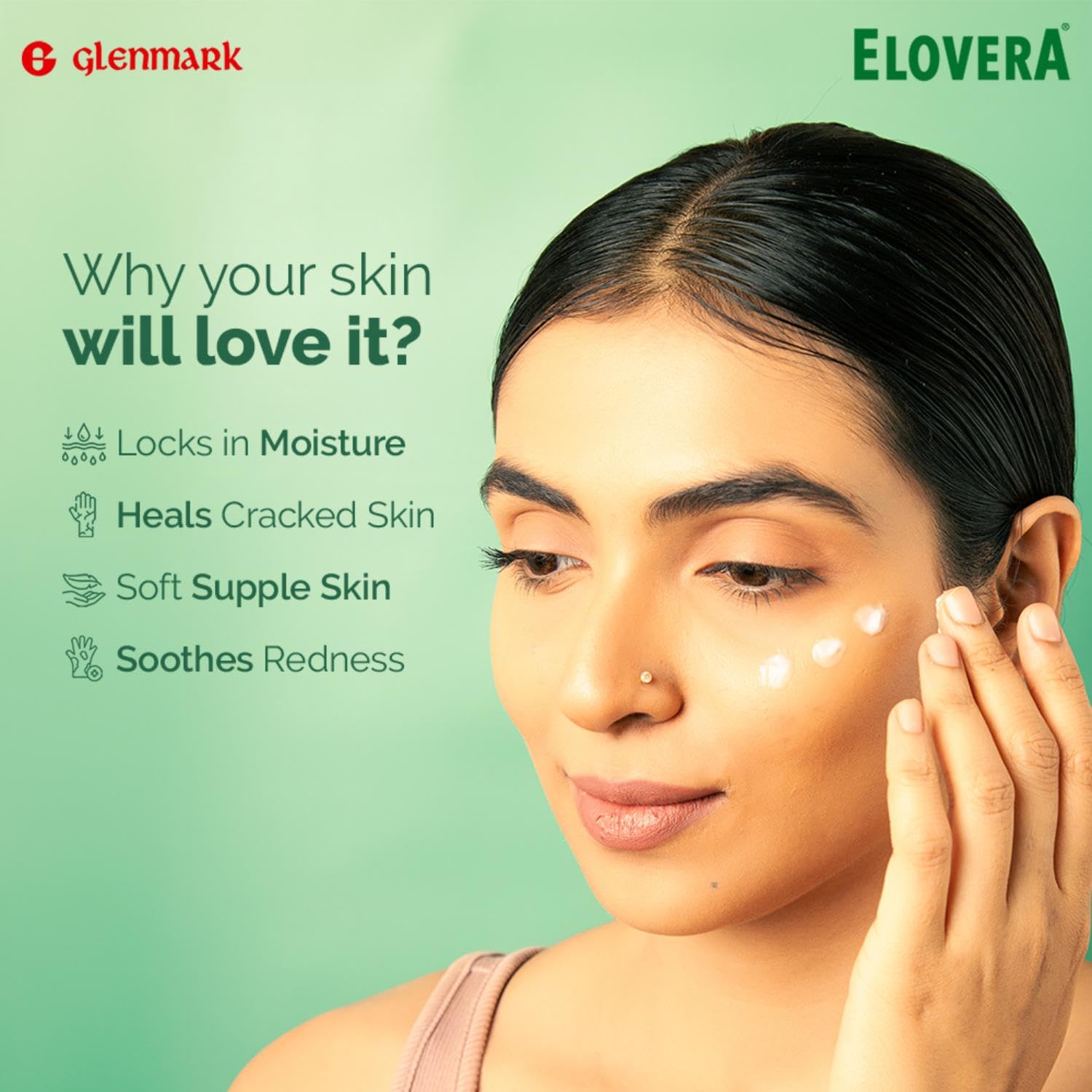 Elovera Daily Moisturising Cream for Dry Skin with Aloe Vera & Vitamin E | Protects, Nourishes and Repairs the Skin