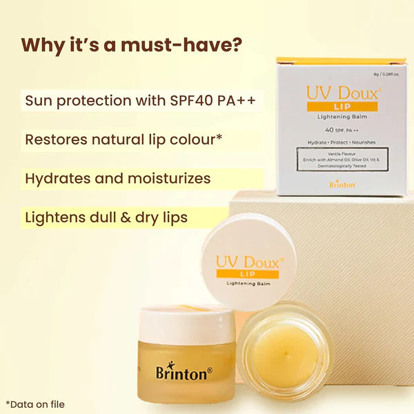 Uv Doux Lip Lightening Balm SPF 40, 8gm