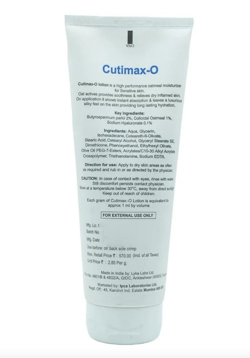 Cutimax-O Oat Moisturizing Lotion