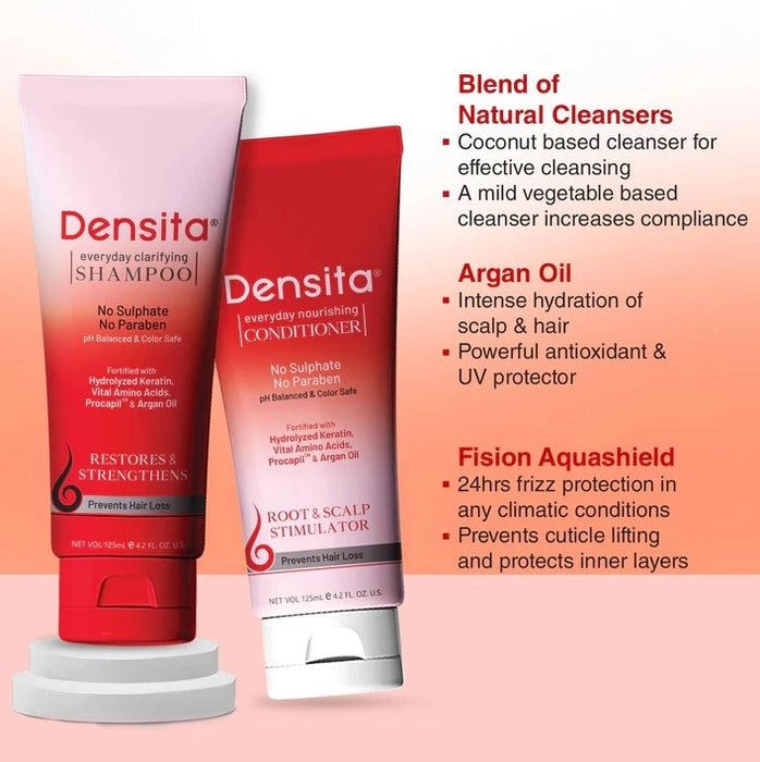 Densita Everyday Clarifying Shampoo & Everyday Nourishing Conditioner (Combo Pack)