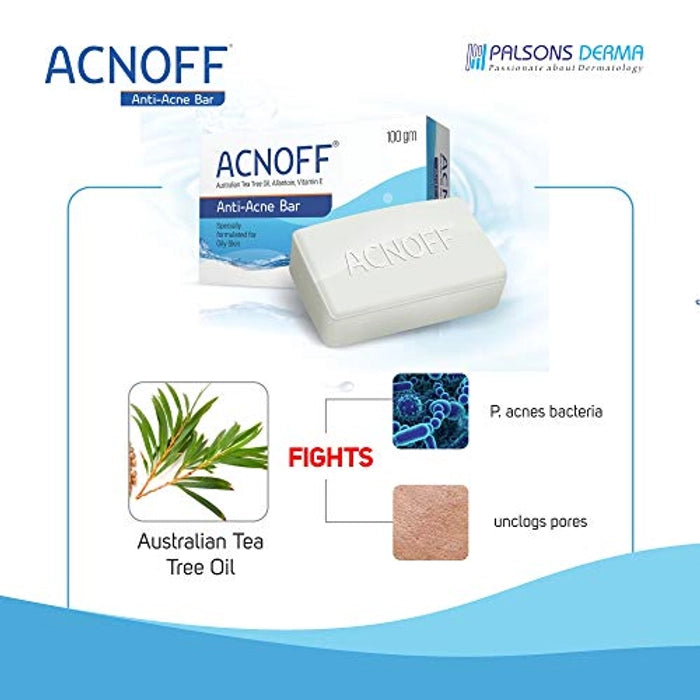 Acnoff Anti-Acne Bar, 100gm