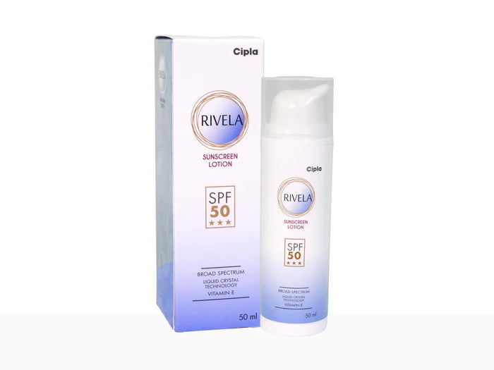 Rivela Sunscreen Lotion SPF 50, 50ml