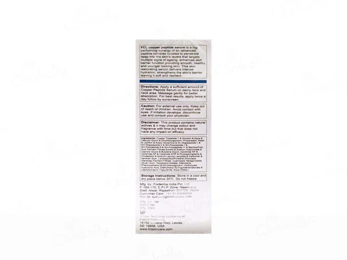 FCL Copper Peptide Serum, 30ml