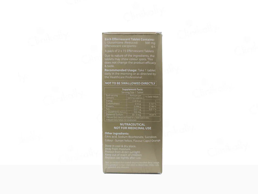 Oxoneg L-Glutathione Effervescent Tablet, 15 Tablets