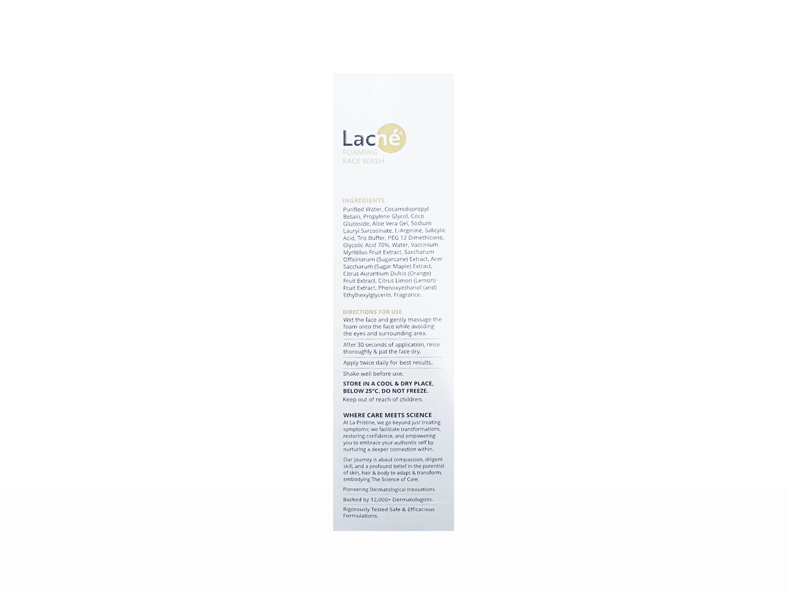 Lacne Foaming Face Wash, 60ml