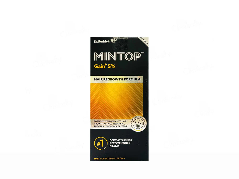 Mintop Gain Plus 5% Topical Solution, 60ml