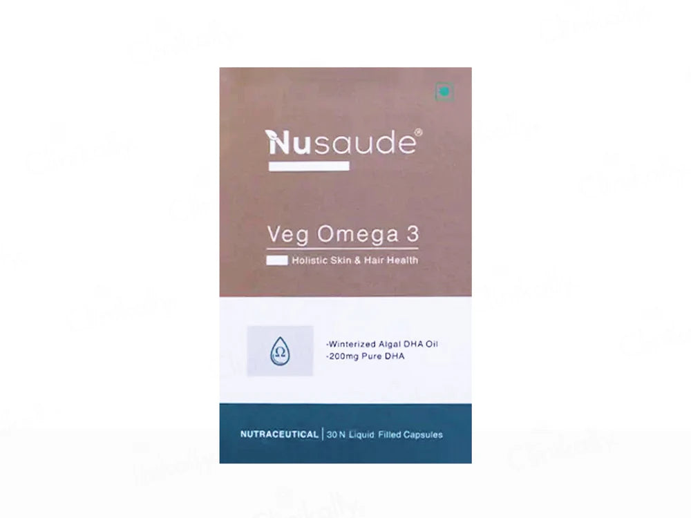 Nusaude Veg Omega 3 Nutraceutical Liquid Filled Capsule
