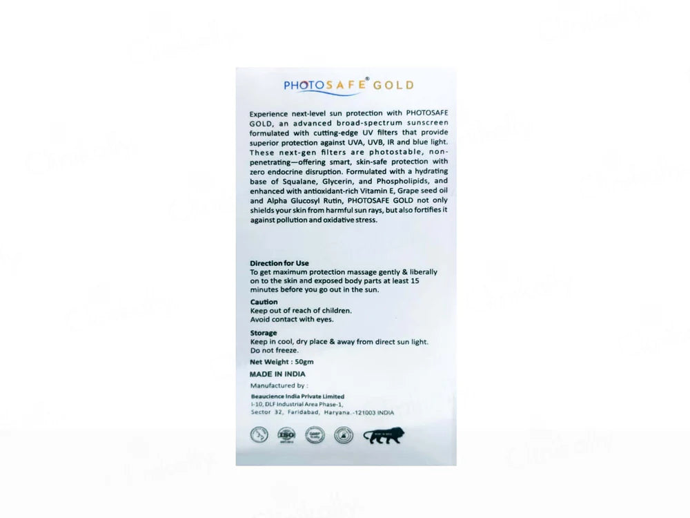 Photosafe Gold Invisible Sunscreen Water Gel