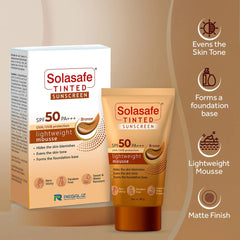 Solasafe Tinted Bronze Sunscreen SPF 50 PA+++, 50gm