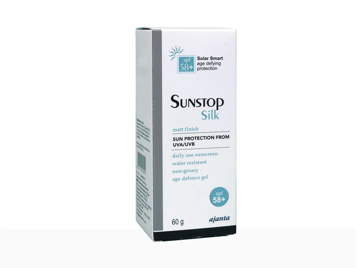 Sunstop Silk Sunscreen Matt Finish SPF 58+, 60gm