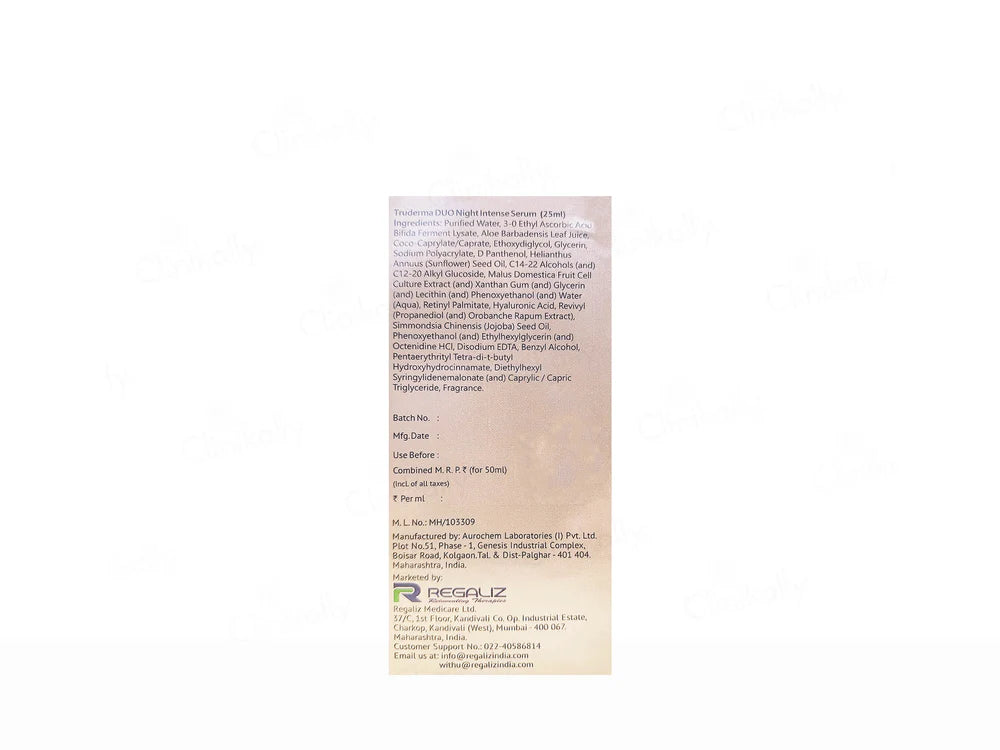Truderma Duo Age Renewal Serum, 50ml