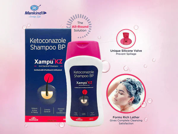 Xampu-KZ Anti-Dandruff Shampoo, 100ml