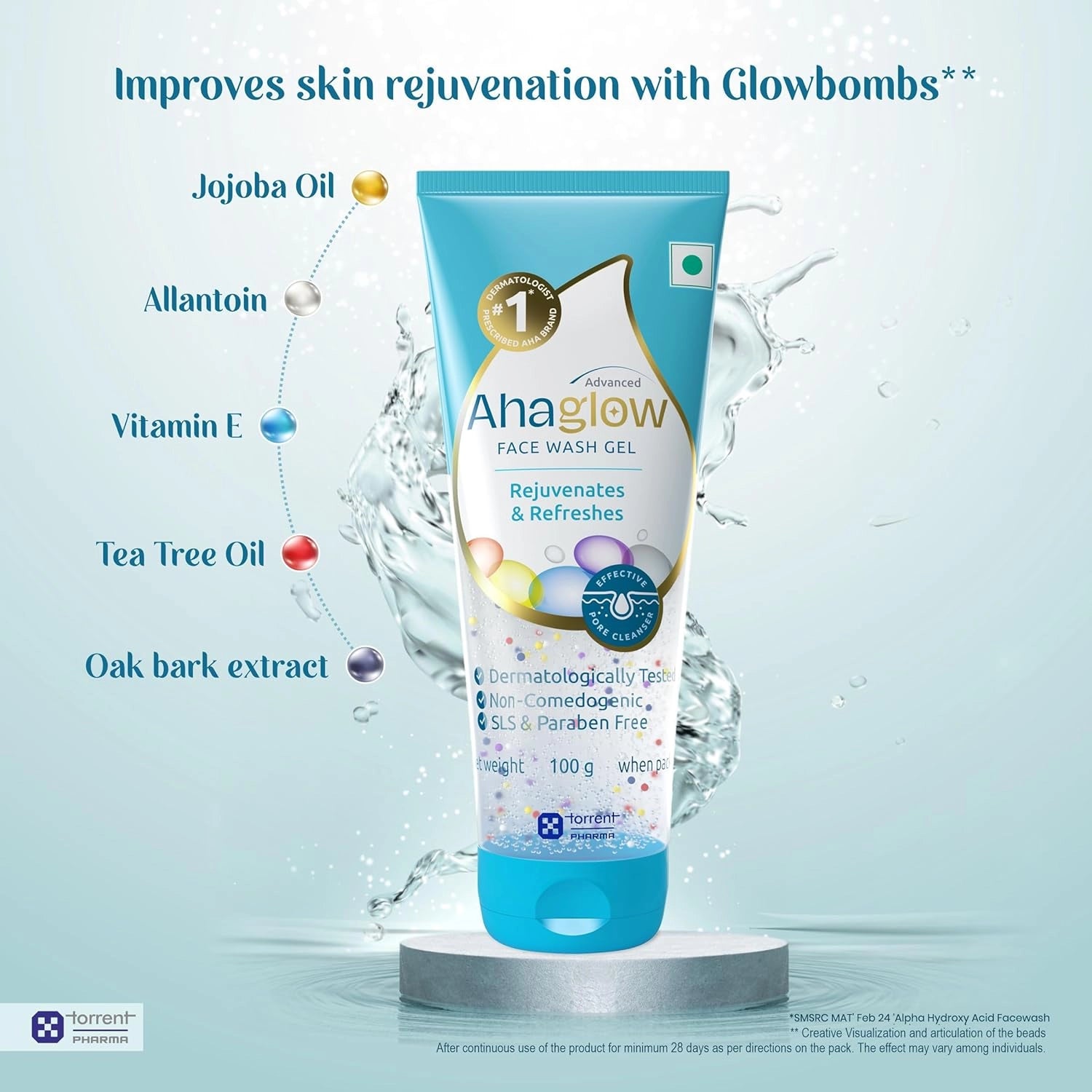 Ahaglow Advanced Skin Rejuvenating Face Wash