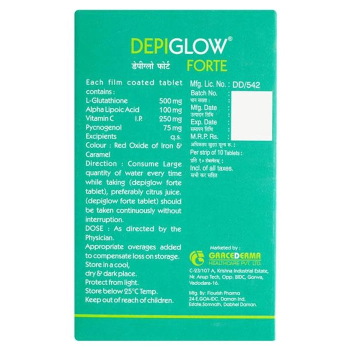 Depiglow Forte Tablets NextG Derma Depiglow Forte Tablets NextG Derma