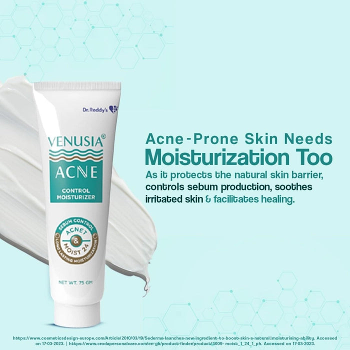 Venusia Acne Control Moisturizer Lotion, 75gm