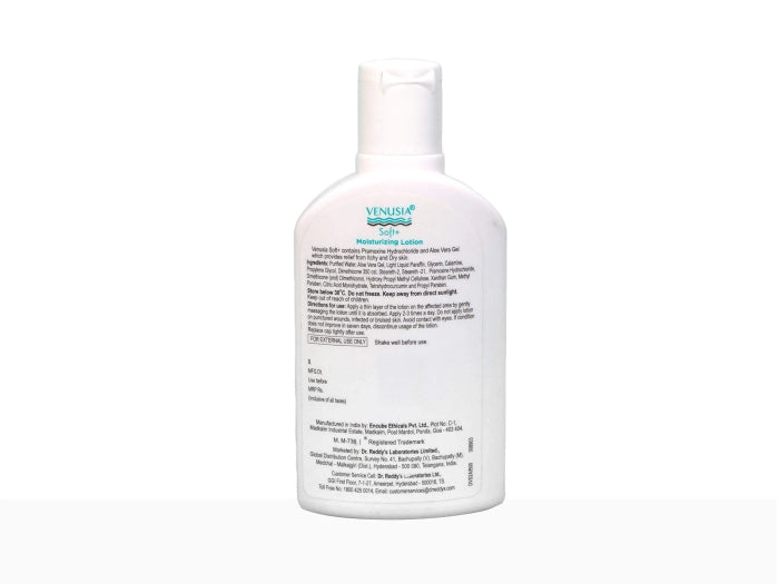 Venusia Soft + Moisturizing Lotion for Sensitive Skin, Relieves Excessive Dryness & Itching
