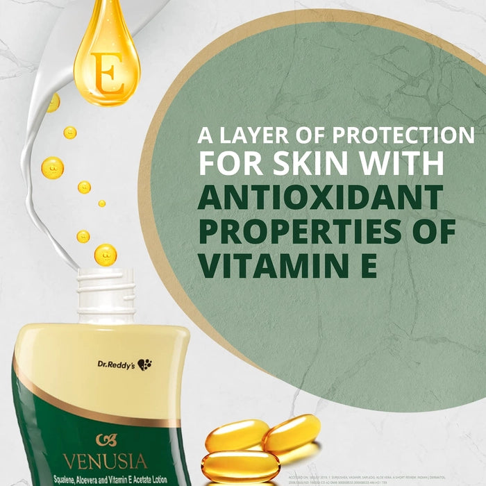 Venusia Moisturizing Lotion With Aloe Vera, Vitamin E and Squalene, Everyday Use Lotion, 200ml