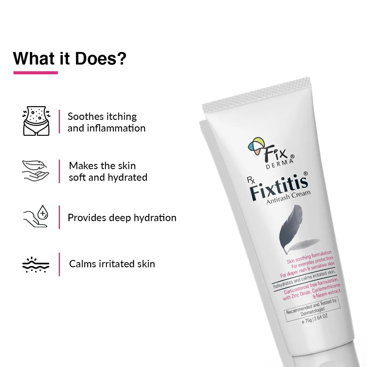 Fixderma Fixtitis, 75 gm