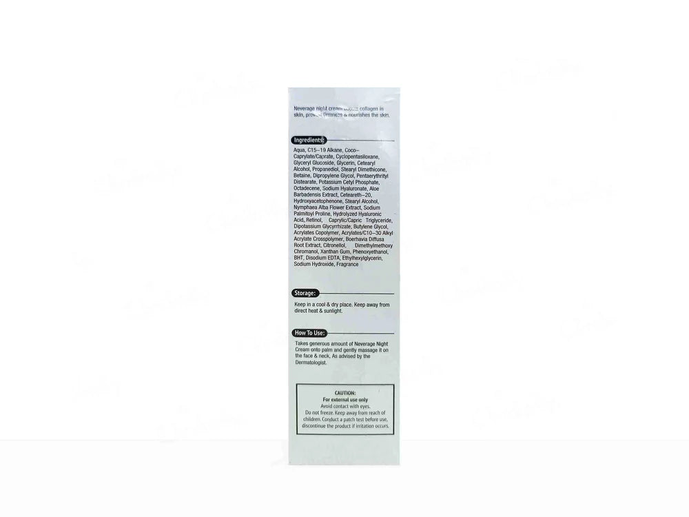 Neverage Night Anti Ageing Cream, 30gm
