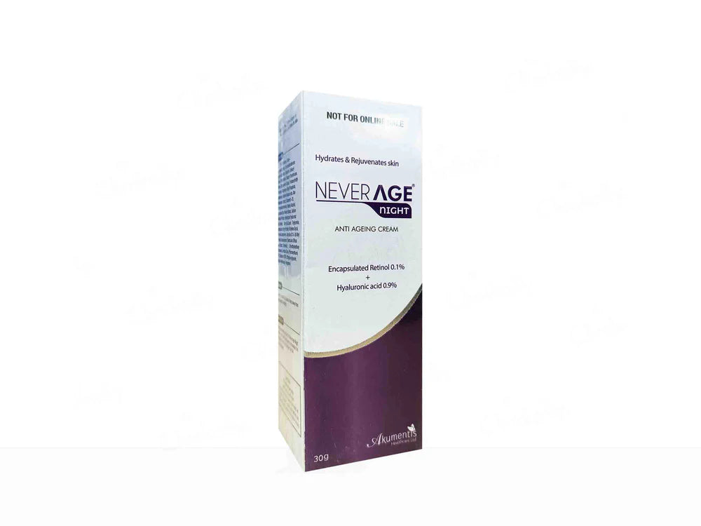 Neverage Night Anti Ageing Cream, 30gm