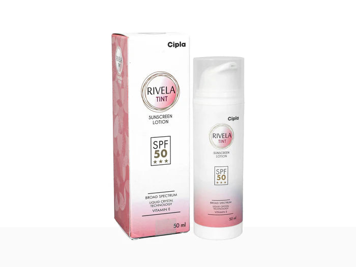 Rivela Tint Sunscreen Lotion SPF 50, 50ml