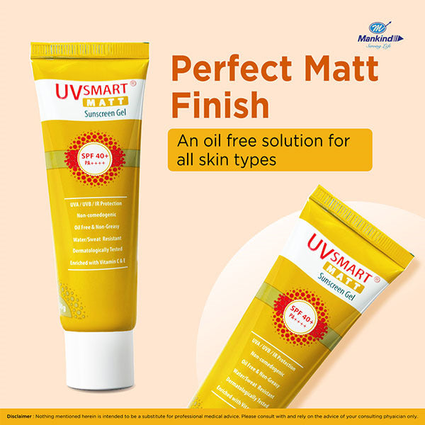 UVsmart Matt Sunscreen SPF 40, PA++++, 50 gm